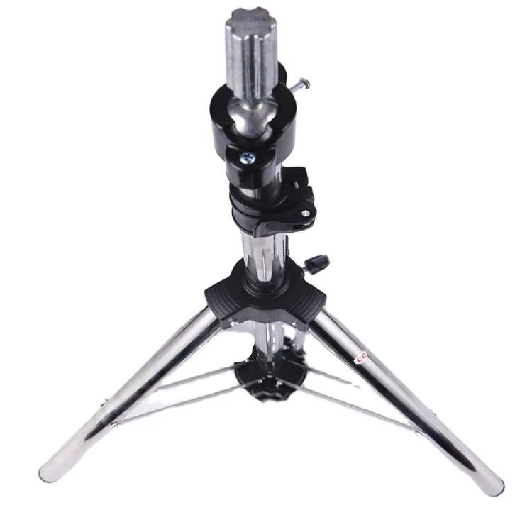 

High quality adjustable hairdressing tripod training mannequin head tripod mannequin wig stand with bag, Silver