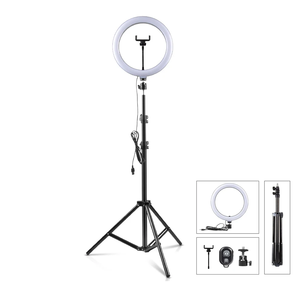 

Ring Fill Light 26 To 48cm 18 Inch Ring Ligh Led 2700-6500k 55w Aro De Luz Selfie Ring Light With Tripod Stand