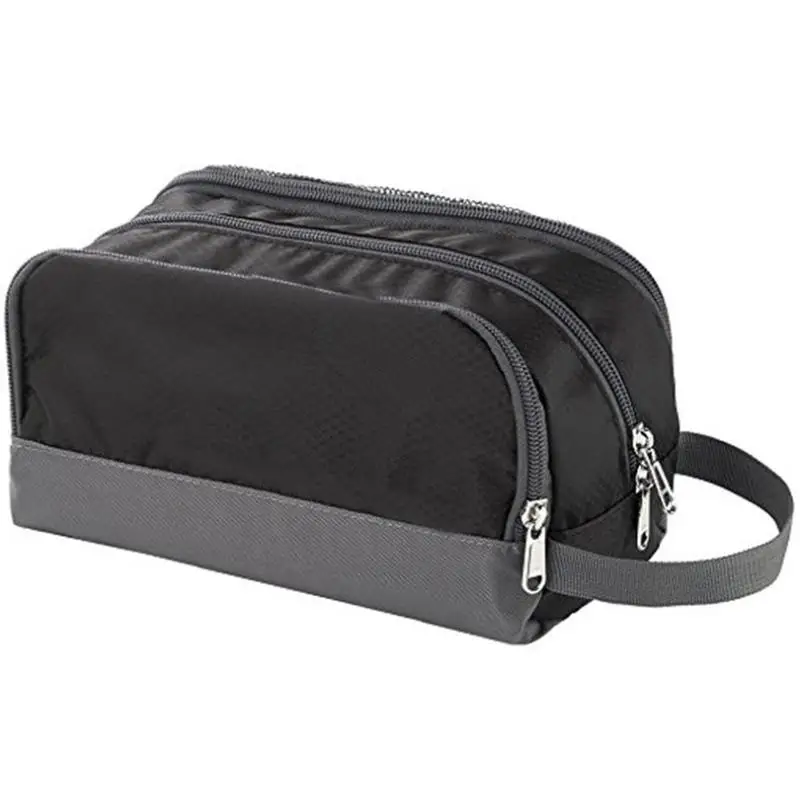 

Fashionable Spacious Black Gym Shaving Toiletry Bag For Men And Boy, Dark grey