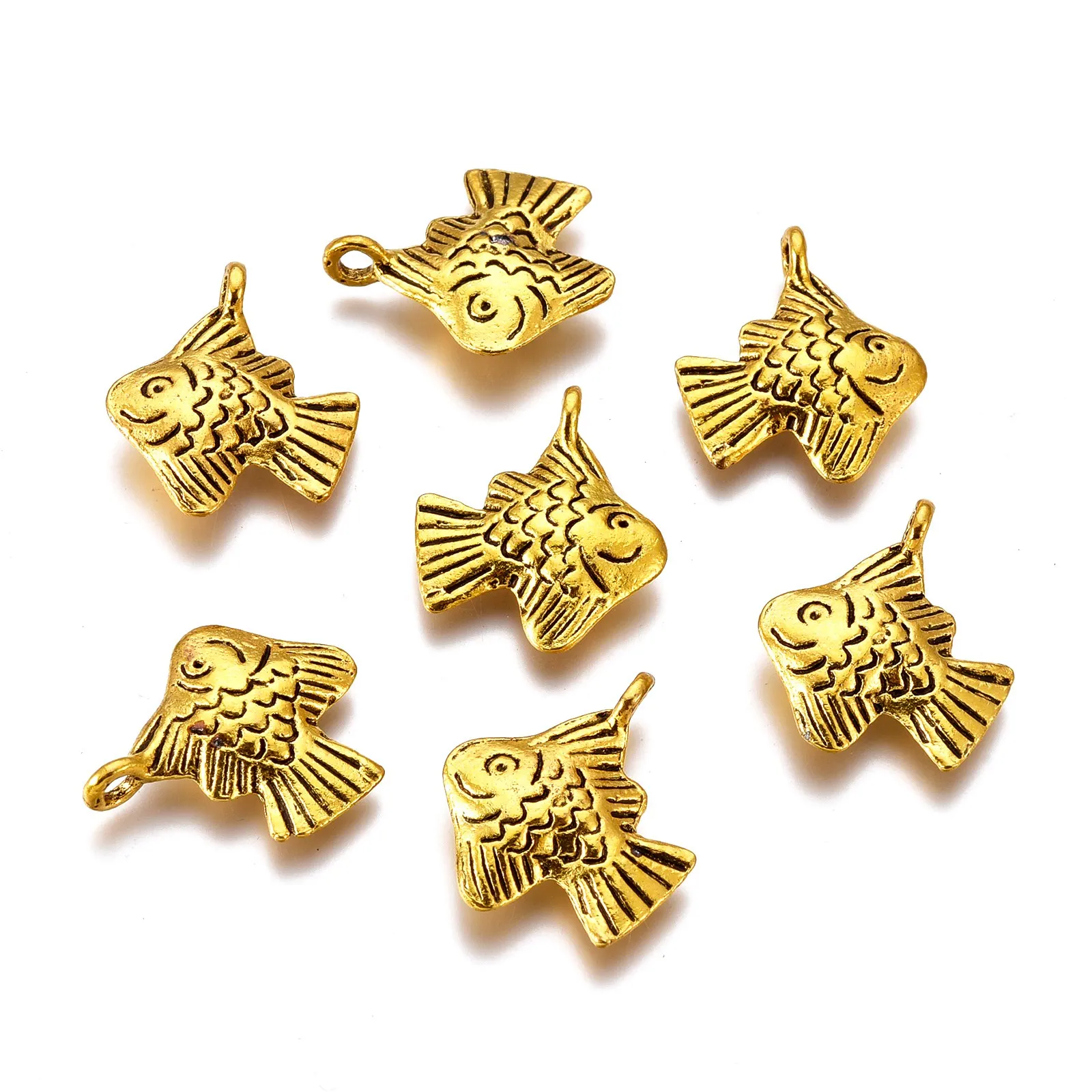 

PandaHall Tibetan Style Lead Free Antique Golden Alloy Pendants