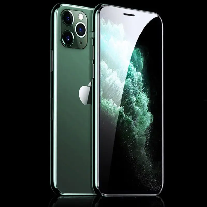 

Factory price Anti-green screen tempered glass For iphone 8, White or black frame