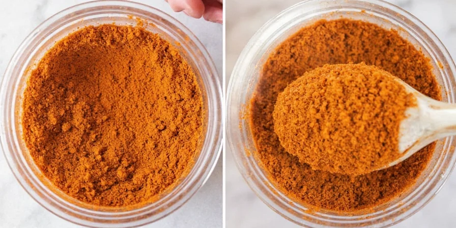 Homemade spice mixes labeled and stored