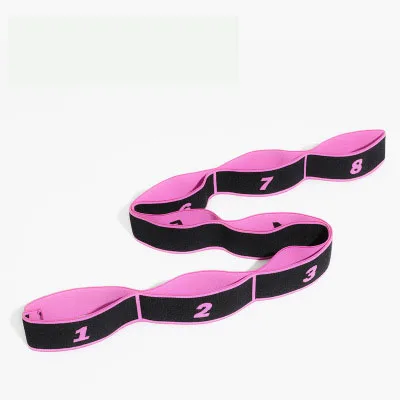 

Wholesale high quality 8,9 bars of adult yoga stretch the resistance elastic band elastic band pilates