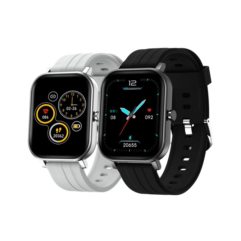 

full HD Display Blood Pressure Monitor Digital Custom Watch Dial health detector call message notice fitness Smartwatch s10, Silver/ black