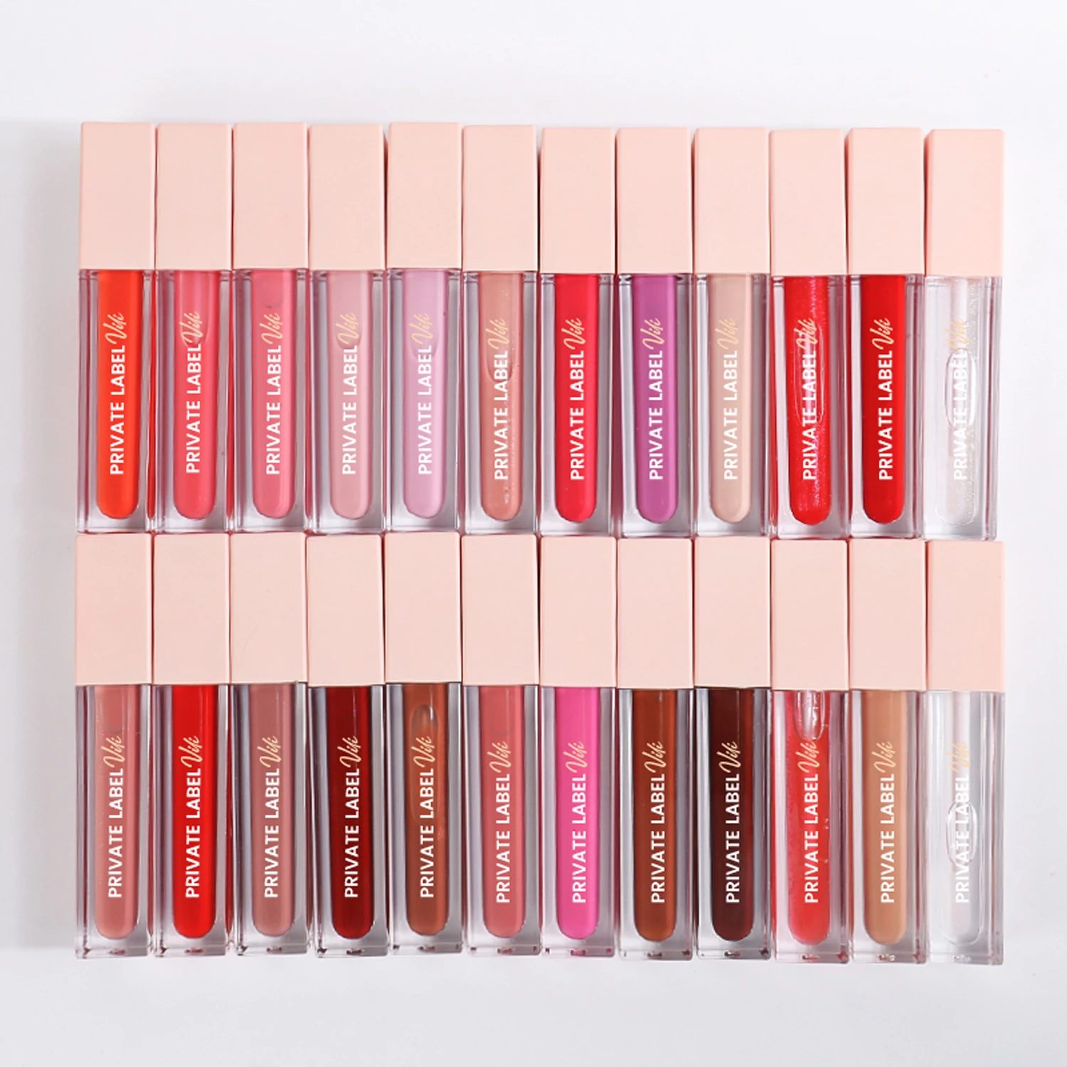 Wholesale Lipgloss Gloss Bulk Logo Private Label Makeup Long-Lasting Cosmetics Lip Gloss Pigment Liquid