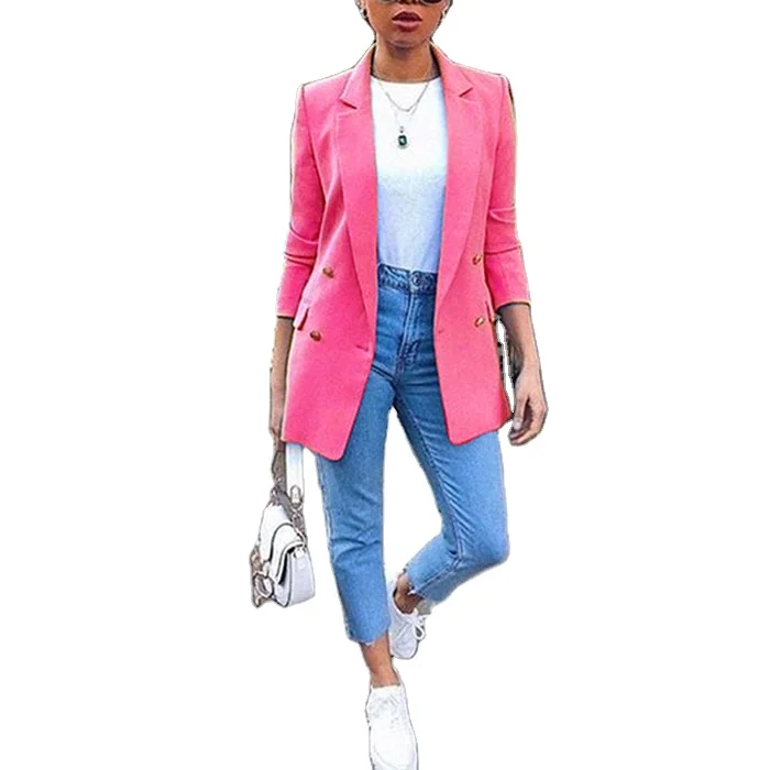 
Autumn New Blazers Women Chic Blazer Fashion Office Blazers Lady Suit Coat Outerwear Tops Plus Size 
