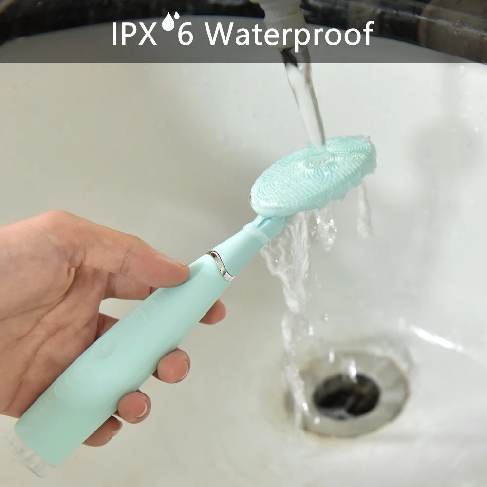 Dropshipping Ultrasonic Wireless Facial Spa Waterproof Facial Cleansing Spin Brush Set With Ce Rohs   .jpg