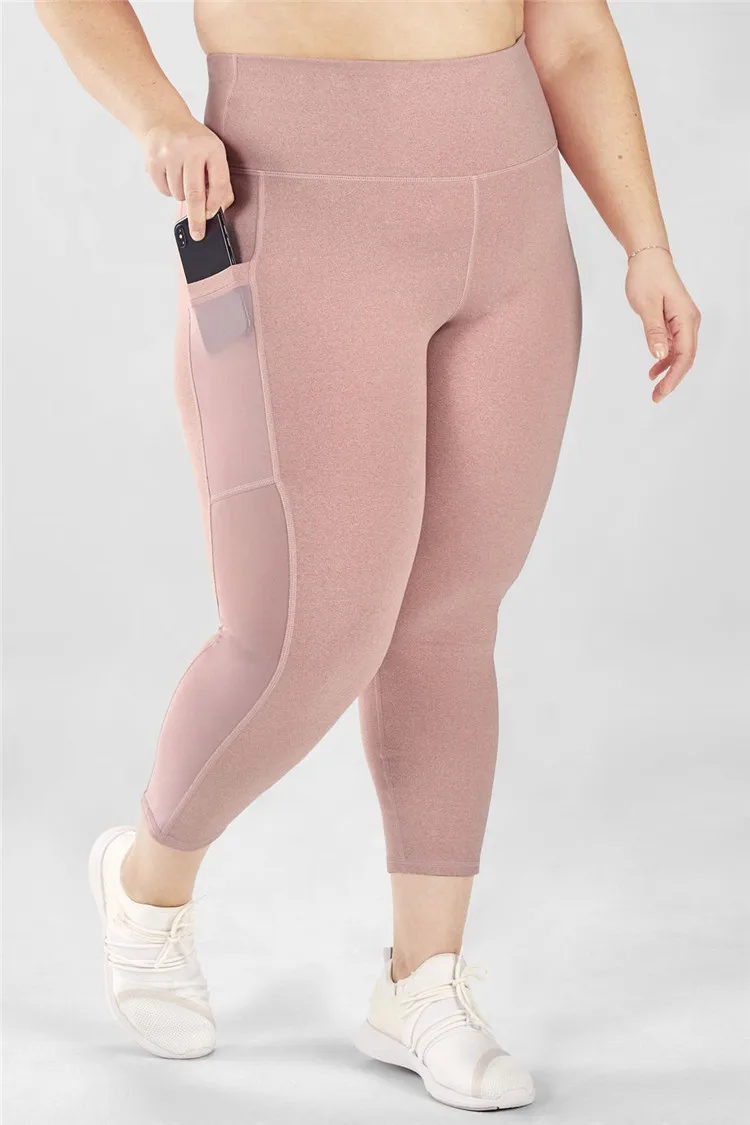Plus Size Activewear Yoga Pants Gym Wear Women Sports Wear With Pockets 