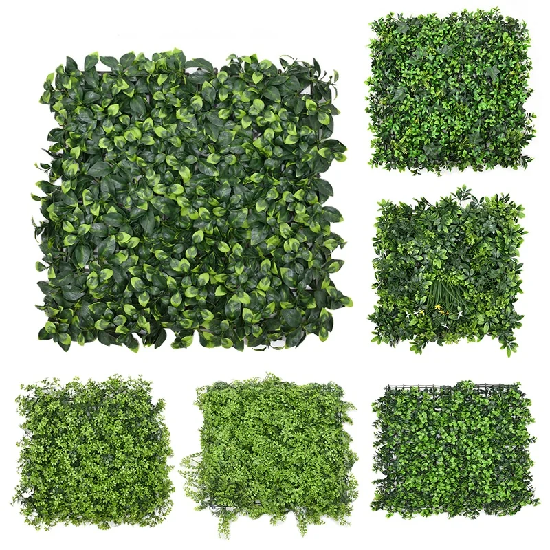 

UV Protection Screen Privacy Fence Backdrop Plastic Artificial Grass Wall Panels