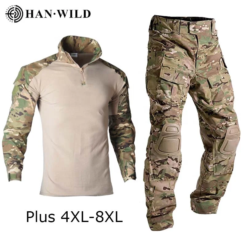 

Hunting Pants Suit Tactical Military Uniform Multicam Forces Suit Combat Shirt Pants Tactics Airsoft Militaire