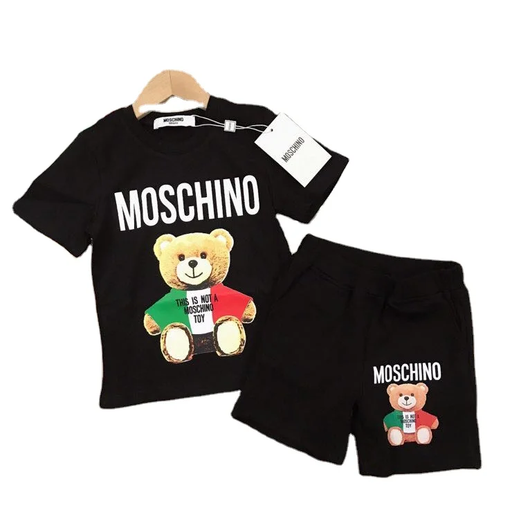 

wholesale Children wear summer style clothing boys short sleeve t-shirt shorts 2 pcs boy clothes 100% cotton casual sets, Picture shows