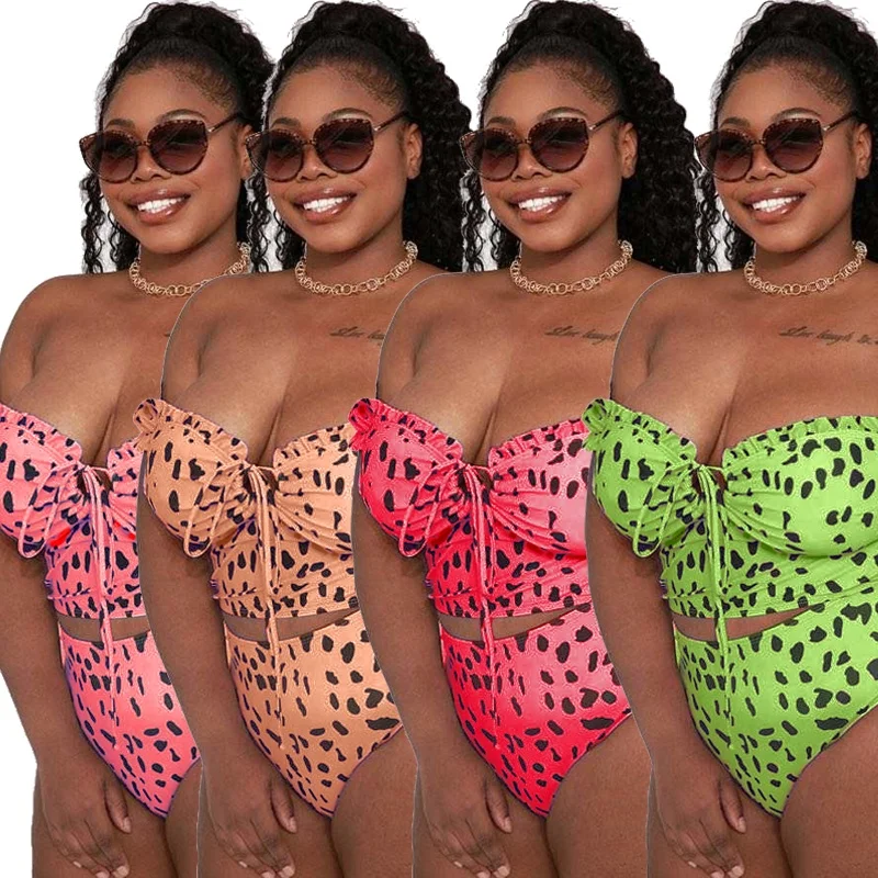 

high quality top 2021 wholesale custom swimsuit bipuini plus size swimwear women sexy bikini