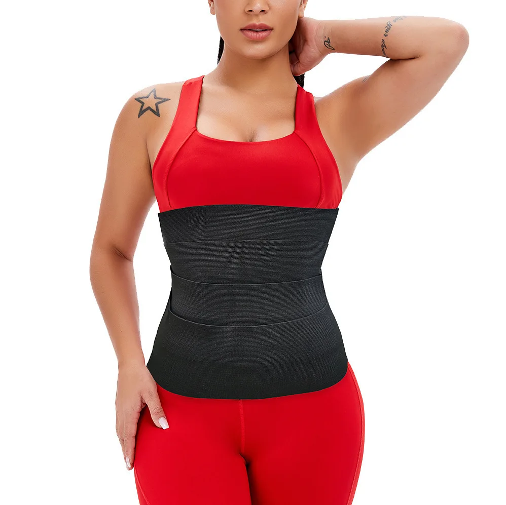 

HOT SALE Elastic Wrap For Weight Loss Flat Belly dolly Stomach Belt Body Shaper Waist Trainer