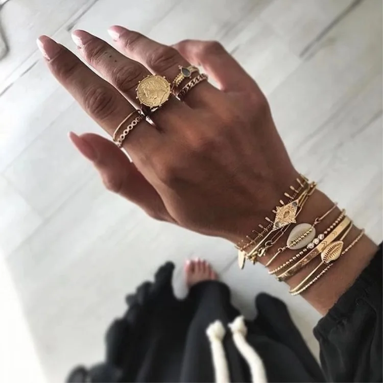 

Fashion gold customised gold rings set for women Wholesale NX204284, Picture