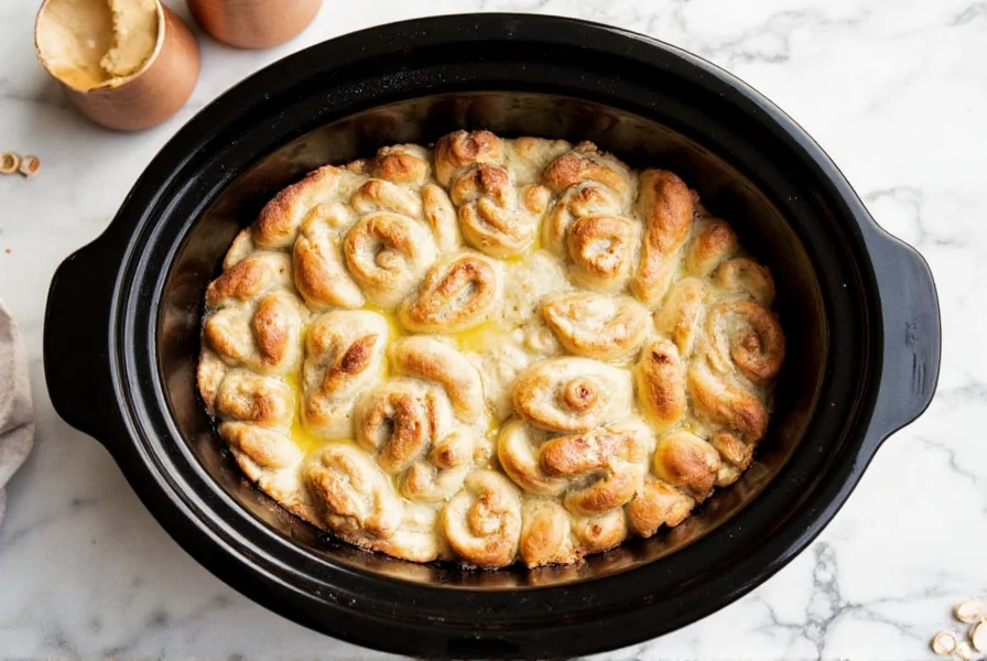 crock pot cinnamon roll casserole