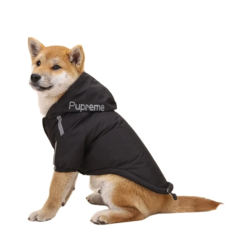 

Pet Dog Winter Waterproof Coat Puppy Warm Jacket The Dog Face Hoodie Reflective Clothing For Small Medium Dogs Cat Pet Clothes