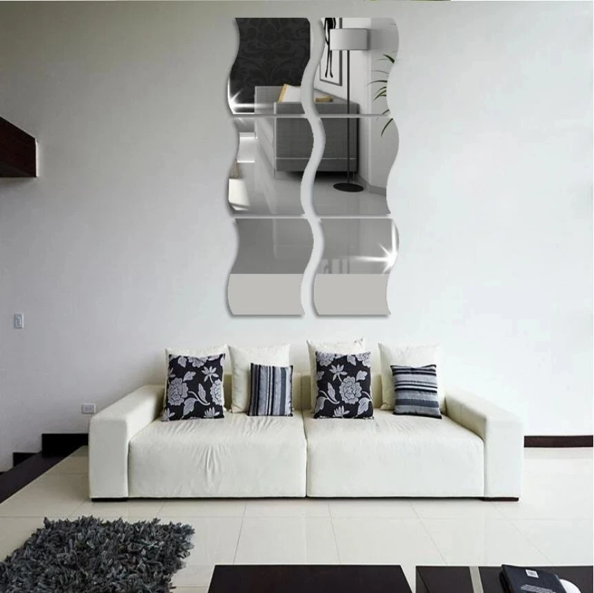 22X20CM S4 Spherical Wall Mirrors Irregular Contemporary Living Room Home House Wedding Christmas Decoration Dropshipping DDP