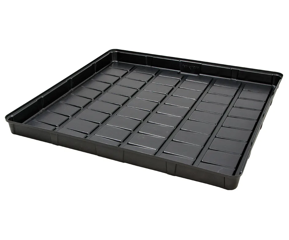 

Wholesale Price High Quality Thermoforming Molded Flat Vacuum Forming Plastic Rectangle Flat Large Shallow Hydroponic Tray, Black or white