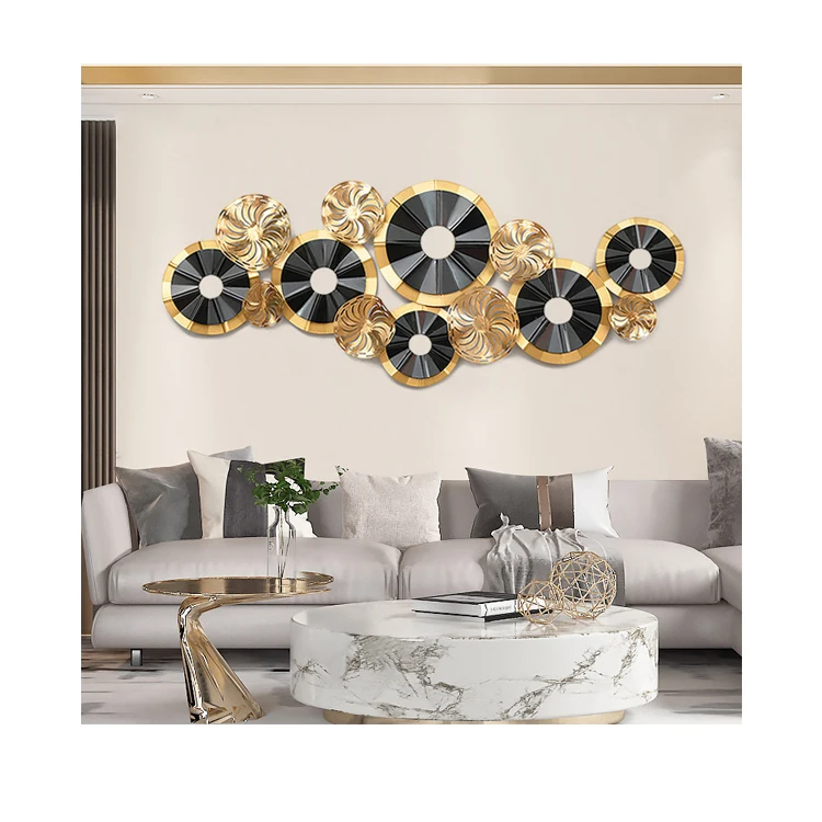 

High Grade Light Luxury Home Decor Wall European Metal Art Designing For Home Hanging Art Decoration TR-JR47