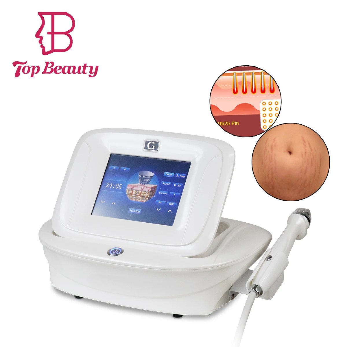 

Portable Fractional RF Micro-Needle Machine Acne Scars Stretch Mark Removal