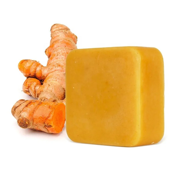 

Handmade Anti Acne Remove Pimples Dark Spots Natural Organic Herbal Acne Turmeric Soap