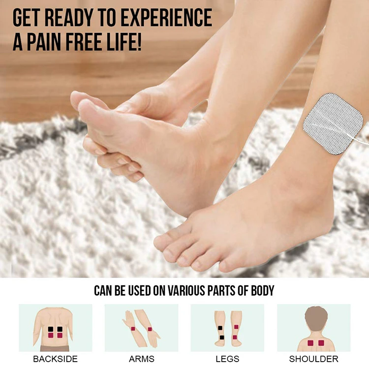 Tens Unit Electrodes Pads 2"x2" Replacement Pads Electrode Patches For