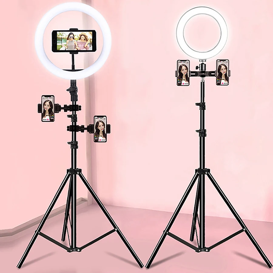 

GAZ-111C Suppliers Wholesale selfie ring light phone selfie circle big selfie ring light with tripod stand, Black