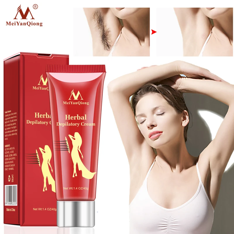 

MEIYANQIONGUnisex Herbal Hair Removal Cream Painless Hair Removal Removes Underarm Leg Hair Body Care Gentle Not Stimulating, White