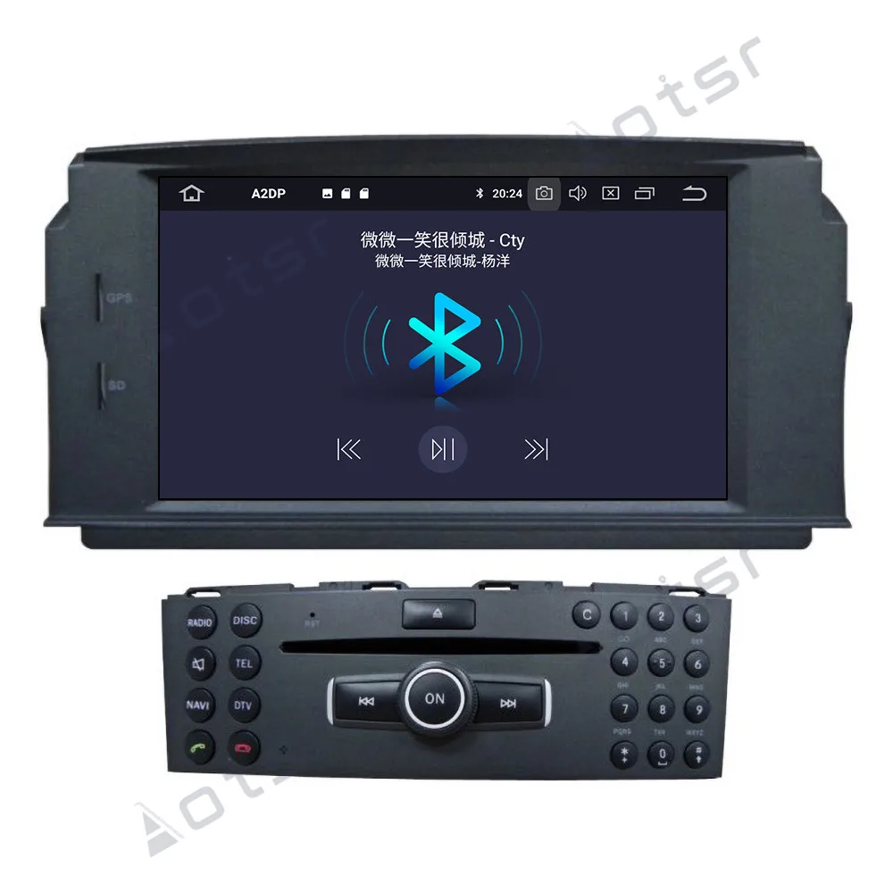 

Aotsr DSP Android 10 4+64G Car Player GPS Navigation For MERCEDES BENZ C Class C180/C200/C230 W204 Auto Multimedia Player