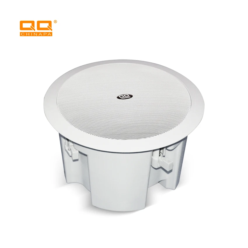 

QQCHINAPA APP Control In-Wall 2-Way Round Speaker Home Background Music System WiFi Wireless Ceiling Speaker For Home Theatre