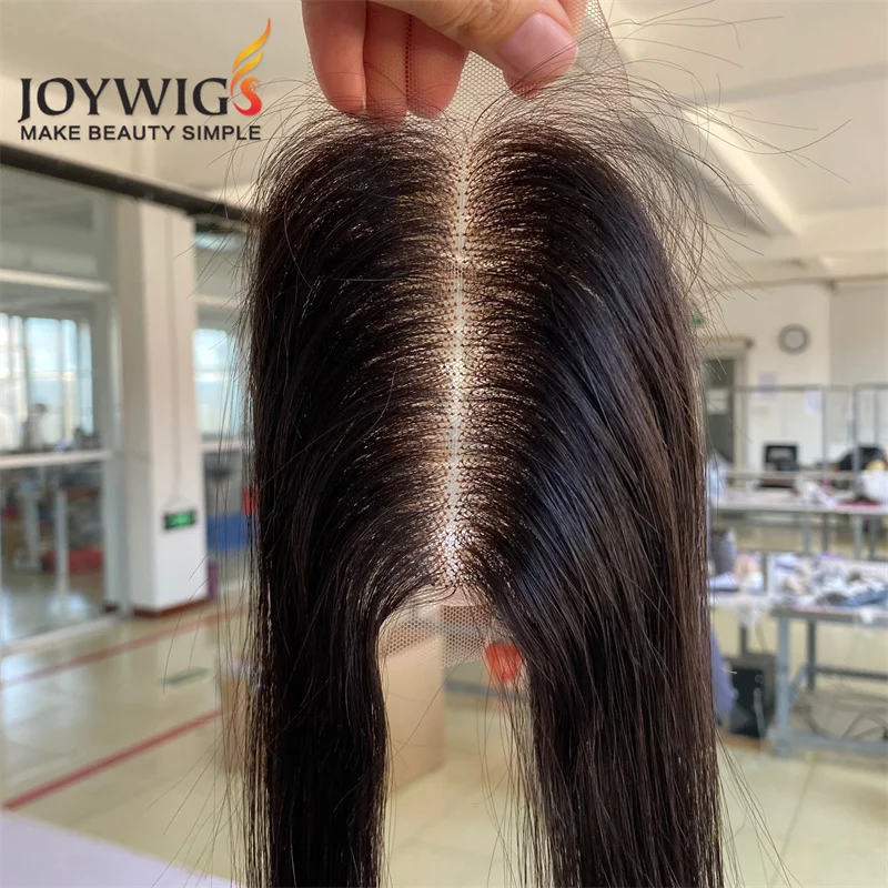 

Joywigs Human Hair Lace Closures For Black Women Kimk Closures 1.5X4in Natural Color 8-22in