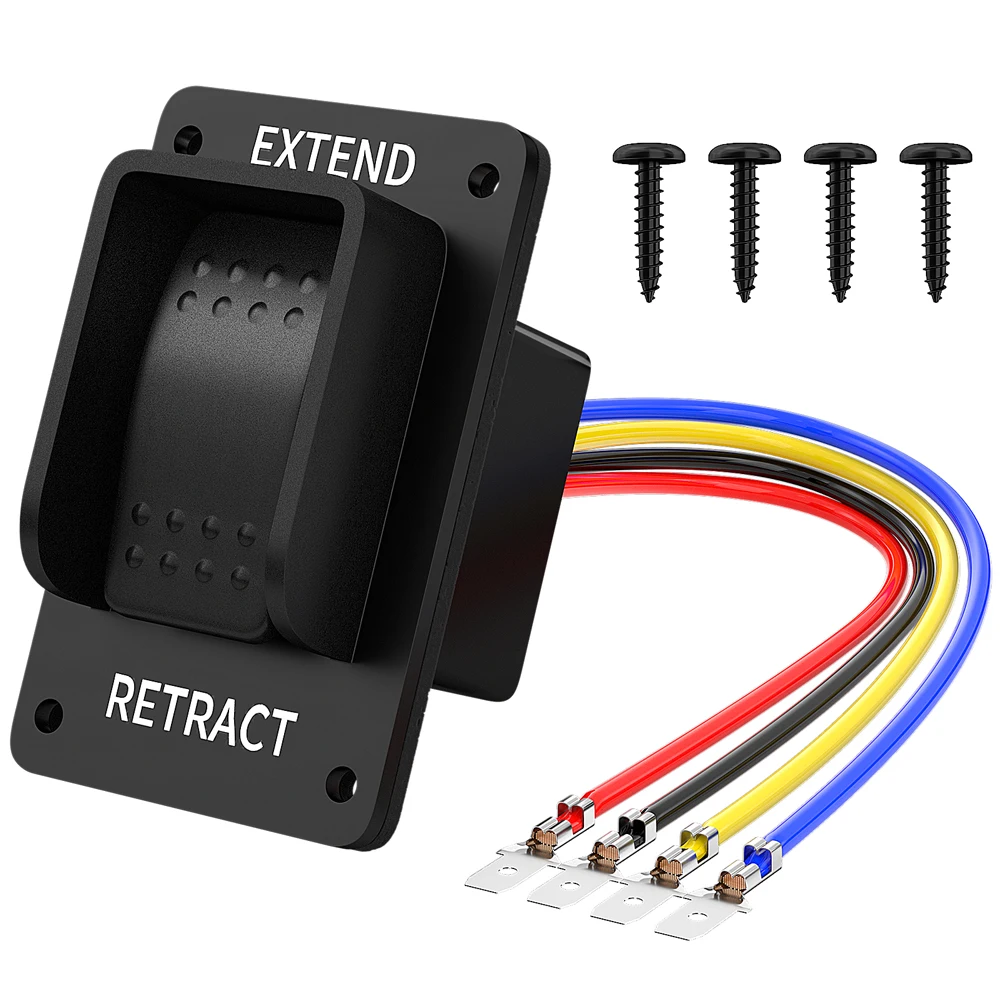 

IP66 Electric Boat Marine Panels Extend Retract 12V Car Rocker Switch Panel with Wiring Harness For RV Camper Auto Car