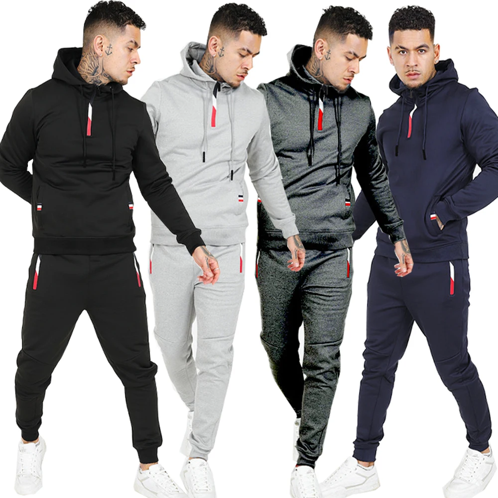 

Mens Clothing Long Sleeve Sweat Suit Tracksuit Jogger Jogging Suit Half Zip Hoodie Set Outfits For Men Sport Gym Clothing 00944