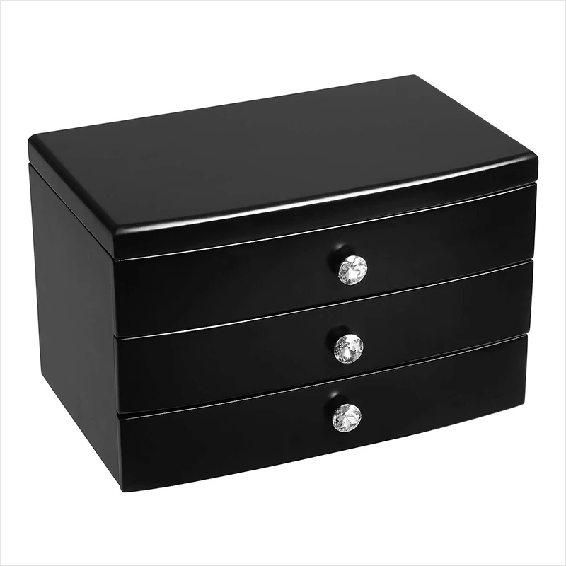 Custom White Lacquer Solid Wooden Ring Earring Necklace Jewelry