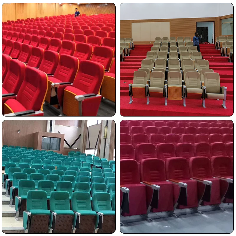 
Theater Seat Stadium Auditorium Chair for VVIP Cover Leather Gym Fabric Packing Furniture Plastic Material Origin Type Row GUA 