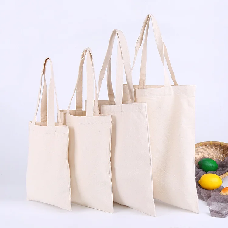

Wholesale Blank Canvas Organic Cotton Bag Canvas Shopping Bag Cotton for Student, Any color cotton material available