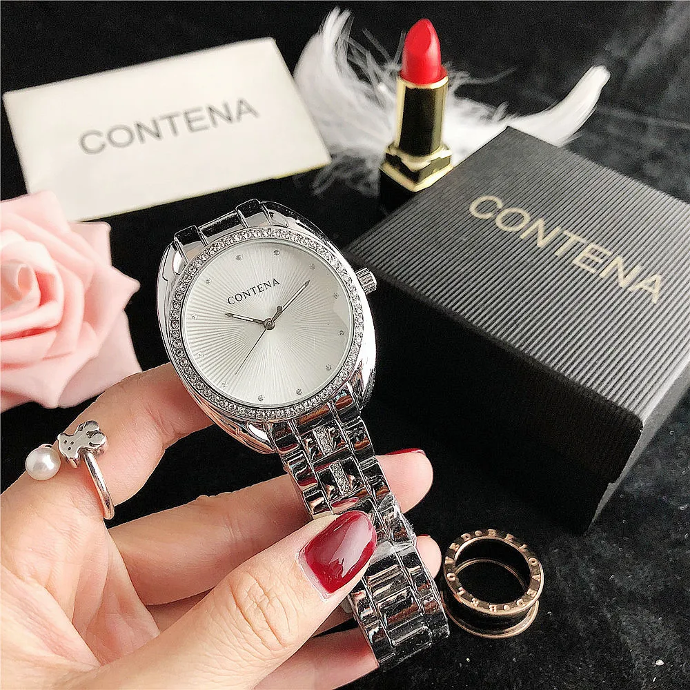 

Wholesale 2020 new high quality sliver Business watch for girls custom logo watches, As pic
