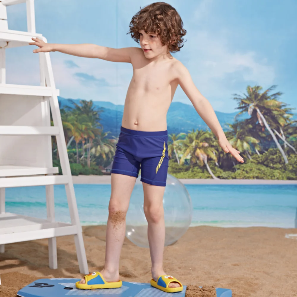 

Miniatree Hot Sale Children Swimwear Cute Cartoon Baby Swim Shorts Swimming Trunks For Kids Swimsuits Trunks Little Boys Trunks, Blue