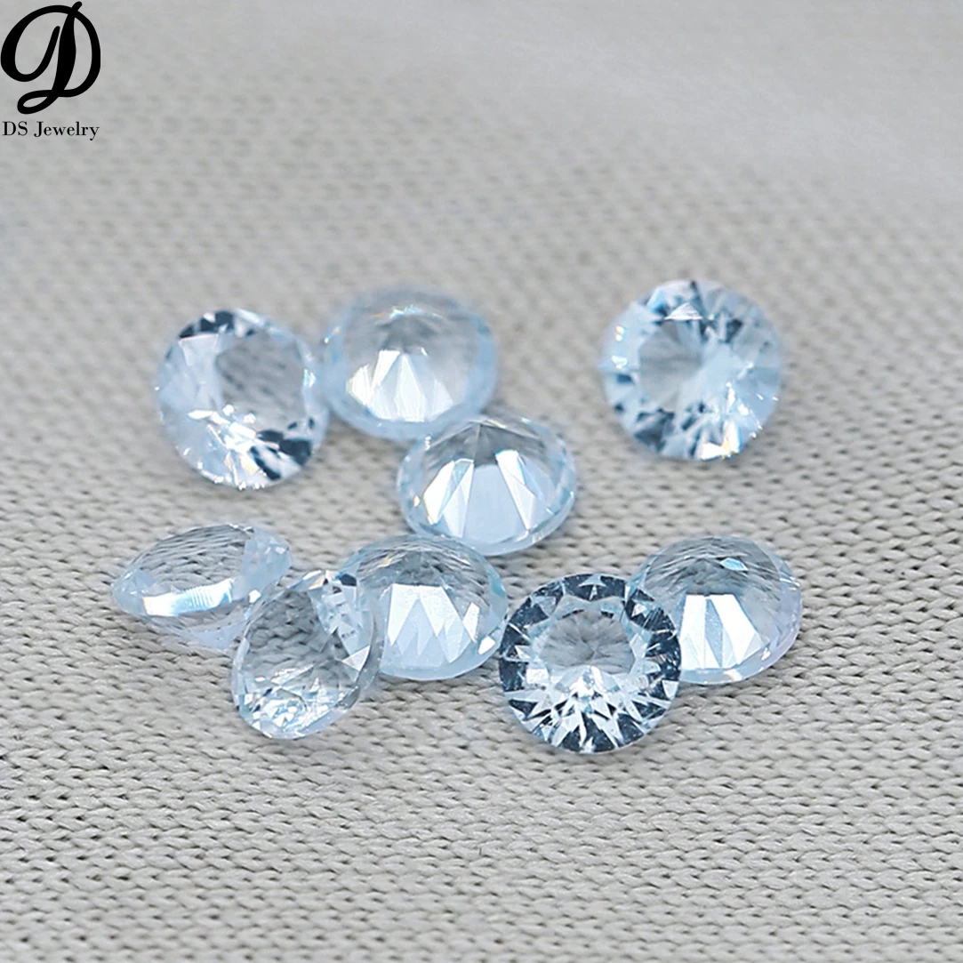 

China wholesale price loose gemstone natural aquamarine gemstone
