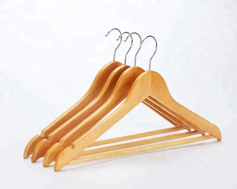 

Inspring supermarket cheap Wooden clothes Suit coat Hangers, Natural
