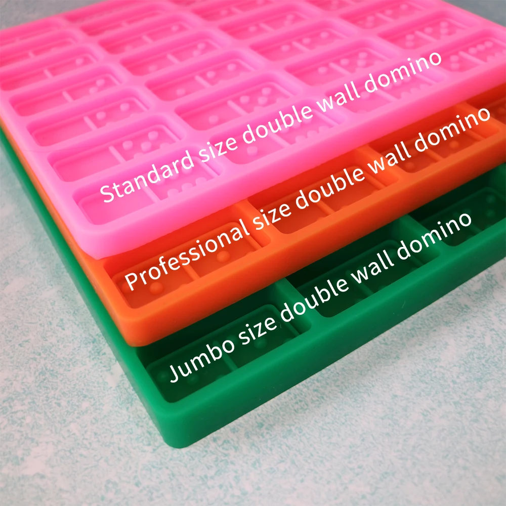 

LOVE'N LV002D wholesale all size Molding game Silicona molder double wall Domino double 6 Silicone Mold for Epoxy Resin