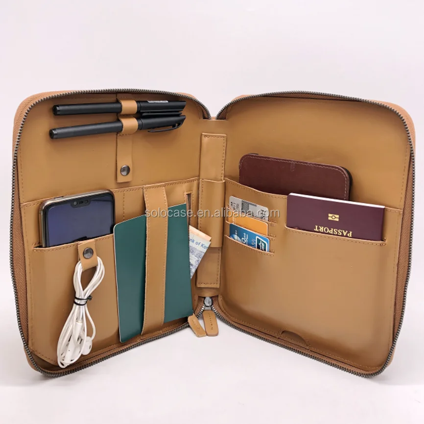 Leather Travel Accessories Organizer