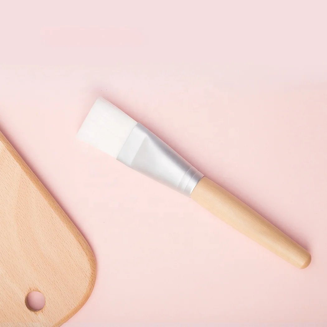 

Best Selling Wooden handle Mud Spa Face Mask Brush, Light/dark wood