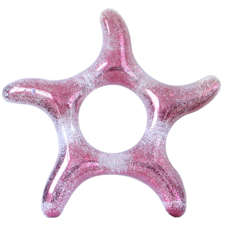 

Hot-selling Two Sparkling Starfish Underarm Rings Adult Inflatable Swimming Ring, As pic