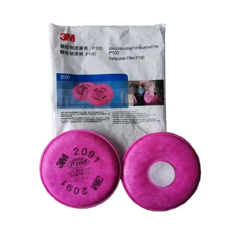 
original 2091 P100 particulate filter P100 used with 6000 and 7000 series facepiece 