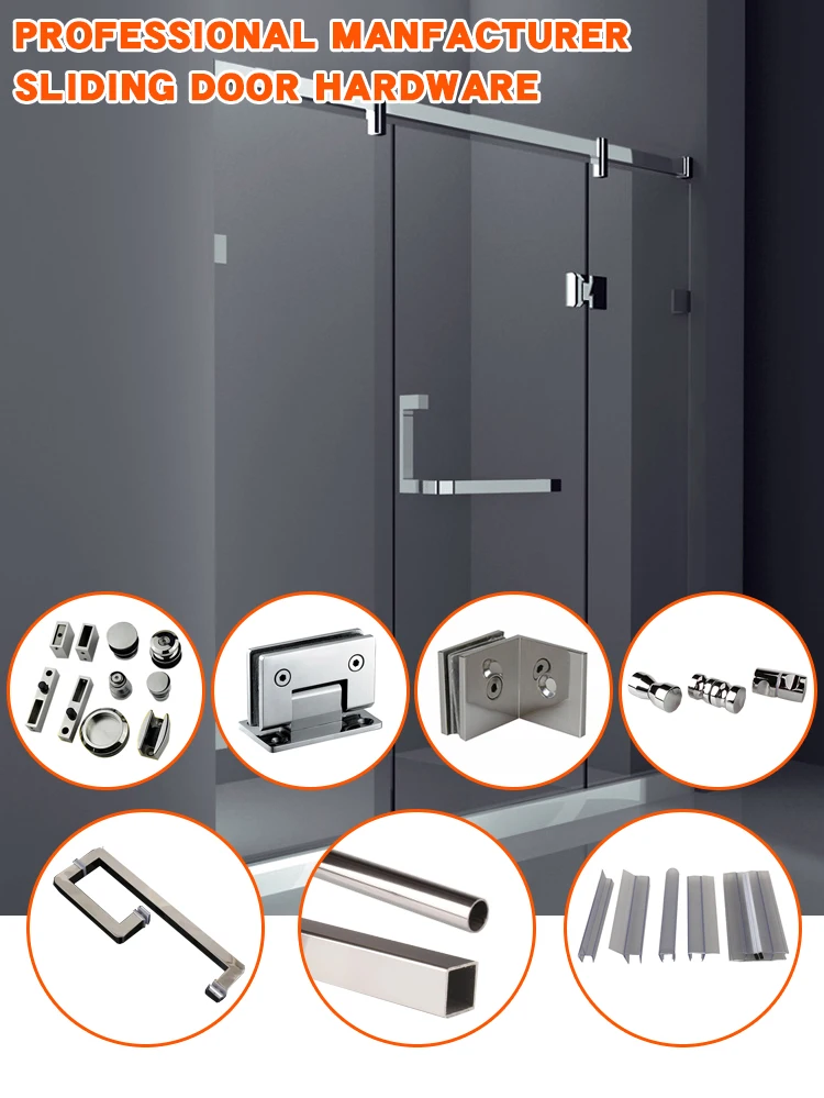 Frameless Shower Enclosure Glass Sliding Shower Door Slider Kit Buy