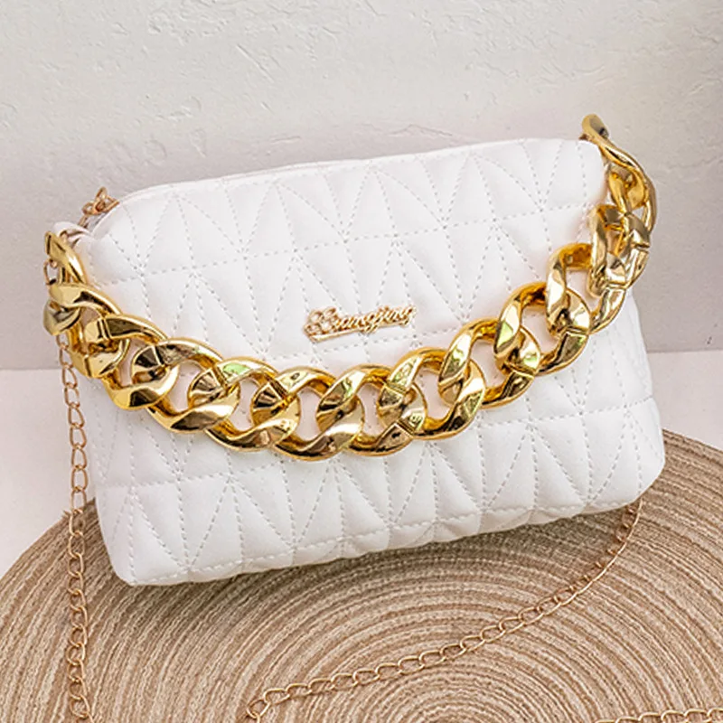 

Texture small square pillow bag new chain bag for woman
