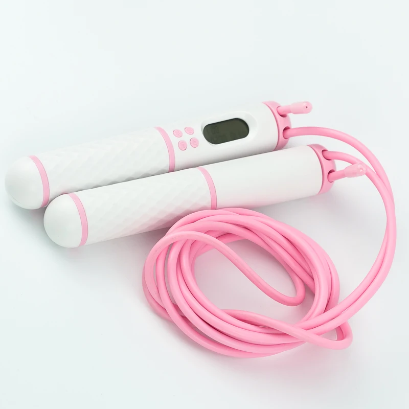 

Heavy Exercise Sweatband Weighted Skipping Speed Jump Rope with Steel Wire Fitness Equipment, Pink