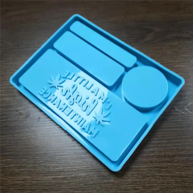 

Y1803 new silicone rolling up tray molds for Diy, Blue