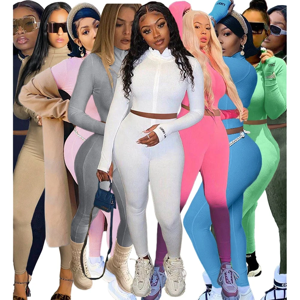 

Women Lucky Label Sports 2 Piece Top And Pants Set Clothing